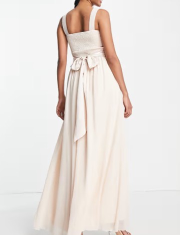 Rochie maxi Little Mistress, crem