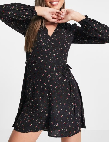 Salopetă scurtă Glamorous, negru