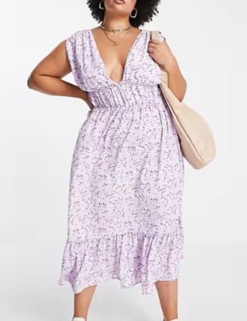 Rochie midi ASOS, mix culori