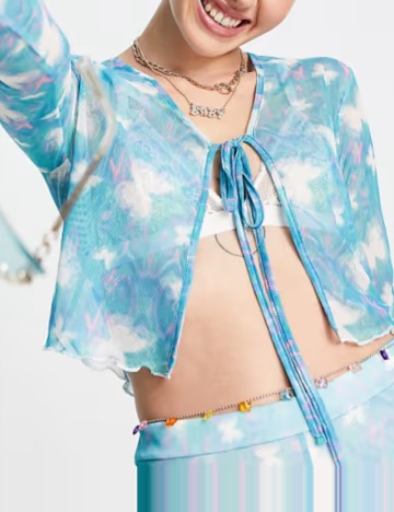 Top Daisy Street, albastru