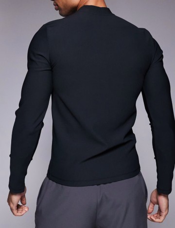 Bluză cu fermoar ASOS, negru