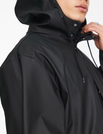 Geacă de ploaie ASOS, negru