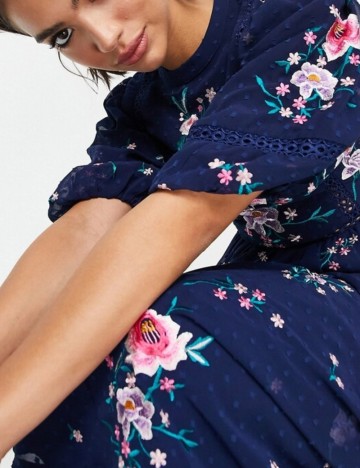 Rochie maxi ASOS, albastru