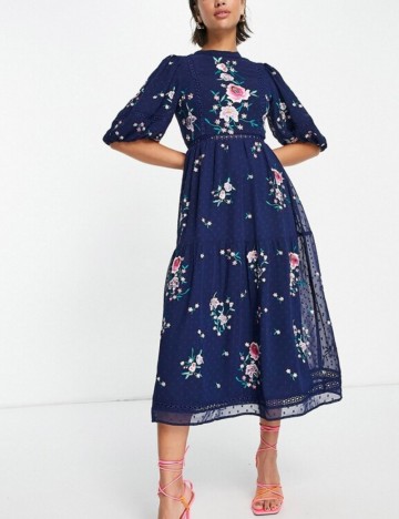 Rochie maxi ASOS, albastru