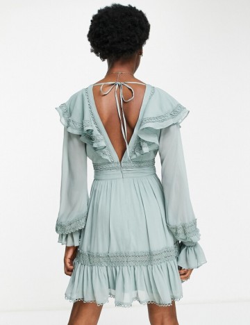 Rochie mini ASOS, verde