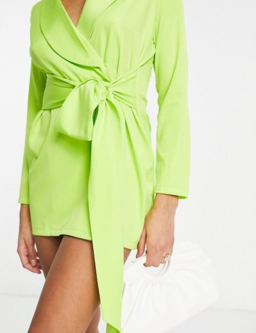 Rochie Tip Sacou IN THE STYLE, verde neon