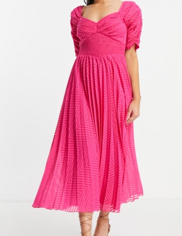 Rochie midi ASOS, roz