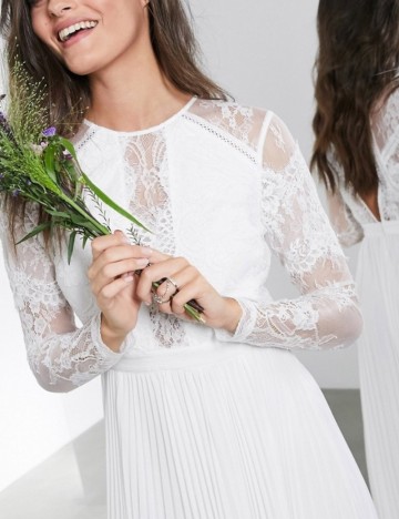 Rochie de ocazie și bridal ASOS, alb
