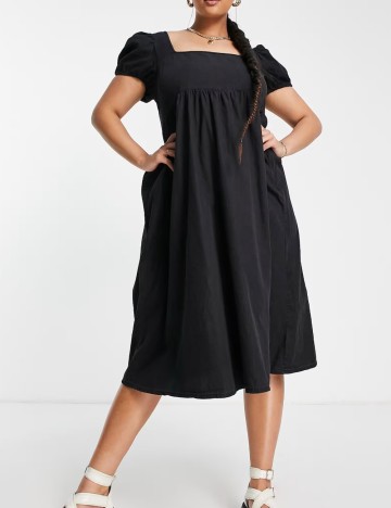 Rochie midi ASOS, negru