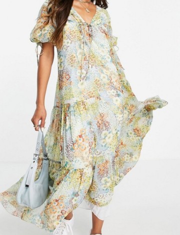Rochie maxi ASOS, mix culori