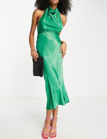 Rochie midi ASOS, verde