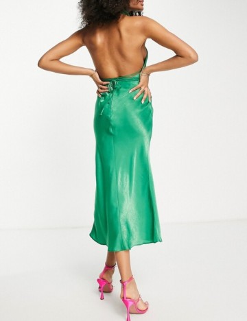 Rochie midi ASOS, verde