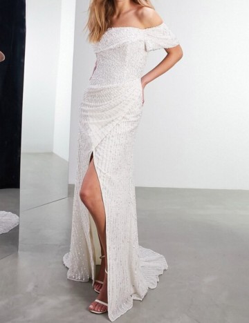 Rochie de ocazie și bridal ASOS, alb