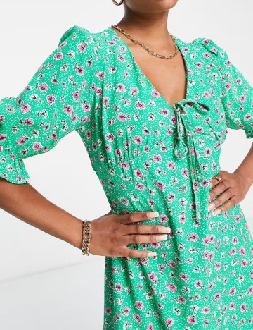 Rochie midi nobody's child, verde