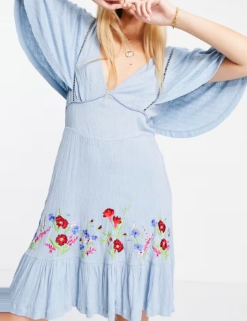 Rochie mini ASOS, albastru