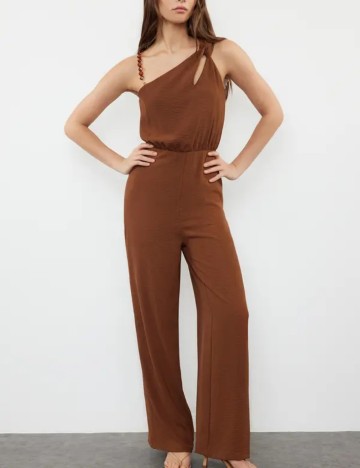 Salopetă lungă TRENDYOL, maro