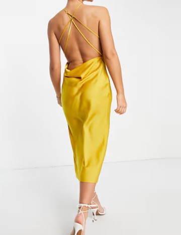 Rochie midi ASOS, galben