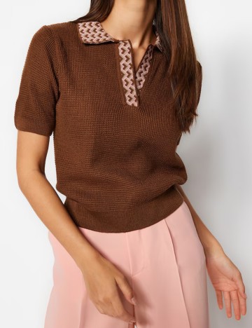 Bluză TRENDYOL, maro