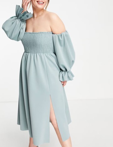 Rochie maxi ASOS, verde