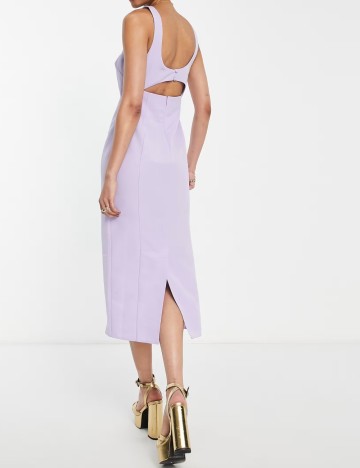 Rochie midi ASOS, mov