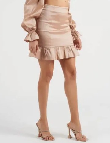 Fustă mini Rare London, bej