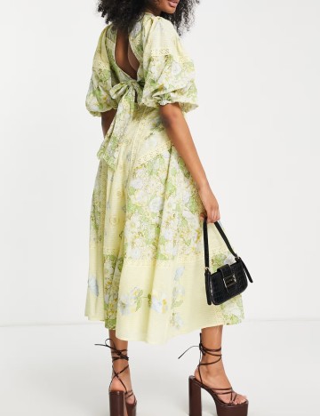 Rochie midi ASOS, mix culori