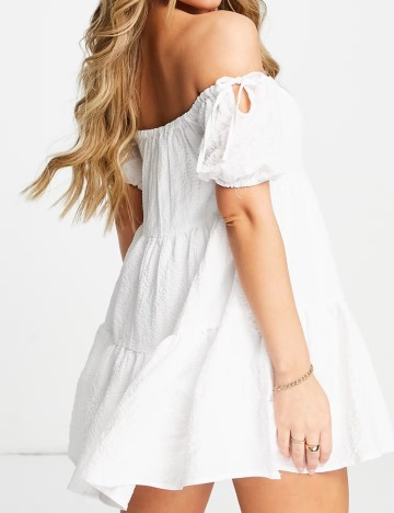 Rochie mini ASOS, alb