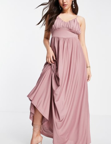 Rochie maxi ASOS, roz