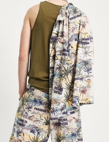 Cămașă cu m&acirc;necă scurtă Reclaimed vintage, mix culori