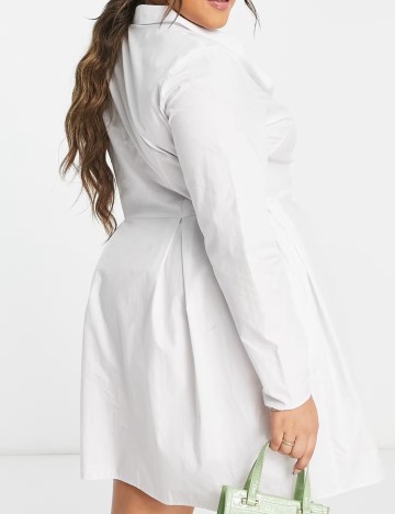 Rochie mini Closet, alb