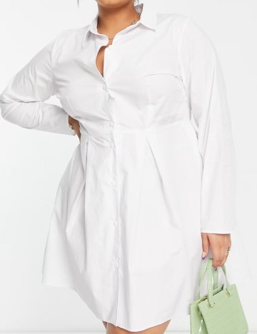 Rochie mini Closet, alb