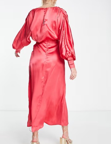 Rochie midi HOPE & IVY, roz