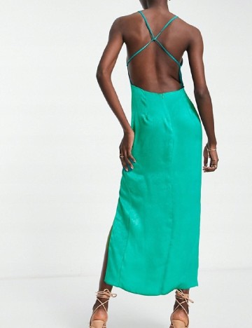Rochie midi ASOS, turcoaz