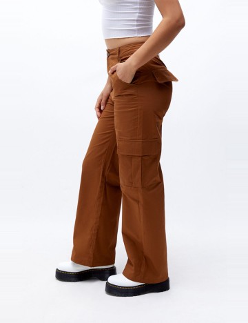 Pantaloni cargo Daisy Street, maro