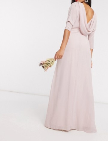 Rochie maxi TFNC, roz prafuit