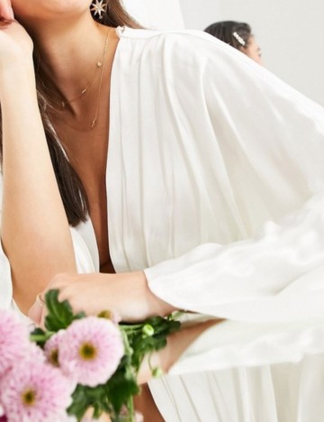 Rochie de ocazie și bridal ASOS, crem