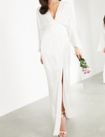 Rochie de ocazie și bridal ASOS, crem