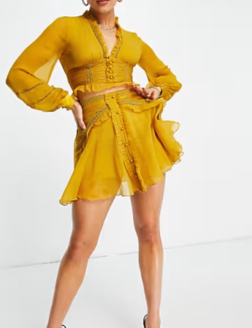 Fustă ASOS, galben