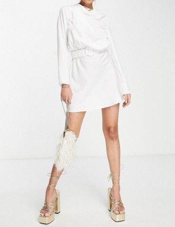 Rochie mini ASOS, alb