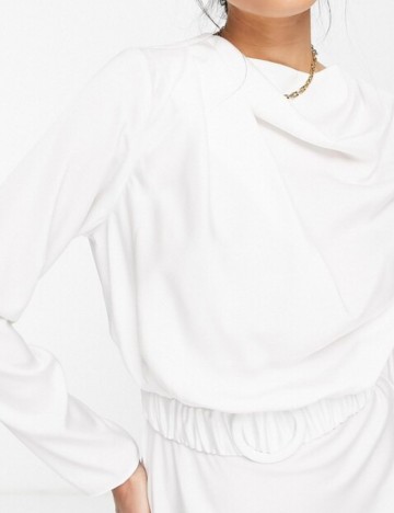 Rochie mini ASOS, alb
