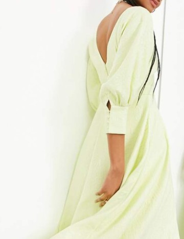 Rochie midi ASOS, galben