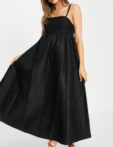 Rochie midi ASOS, negru