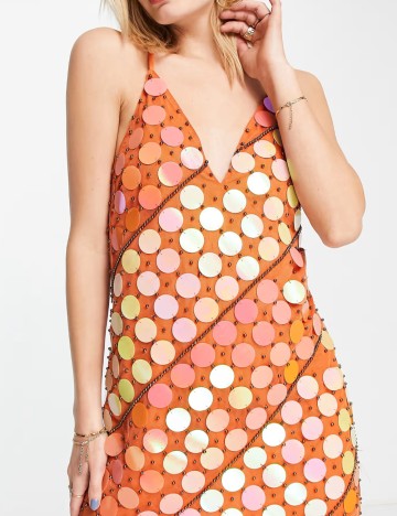 Rochie de ocazie ASOS, portocaliu