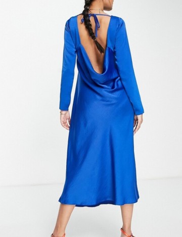 Rochie midi ASOS, albastru