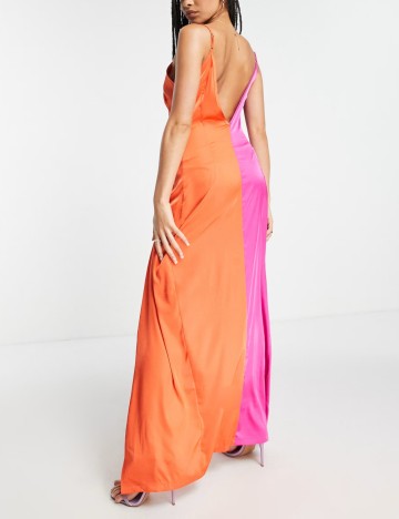 Rochie maxi SIMMI London, mix culori