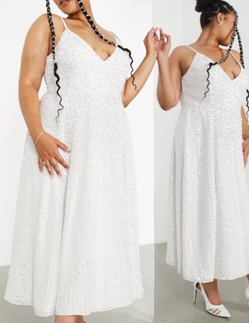 Rochie de mireasă ASOS, alb
