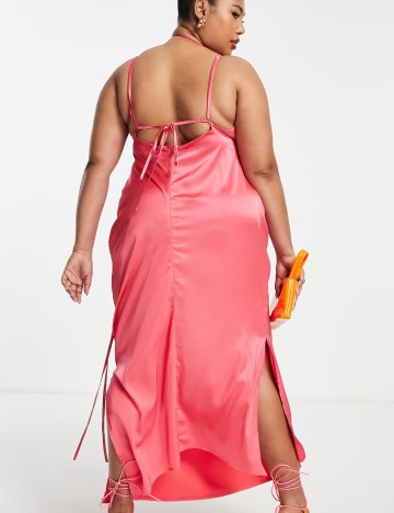 Rochie midi Public Desire, roz