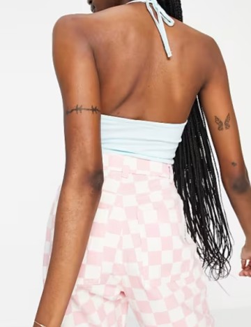 Top Santa Cruz, albastru