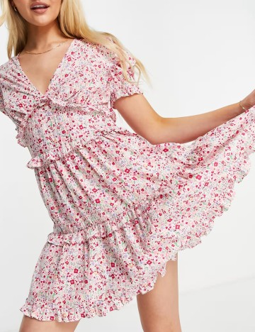 Rochie mini Influence, mix culori