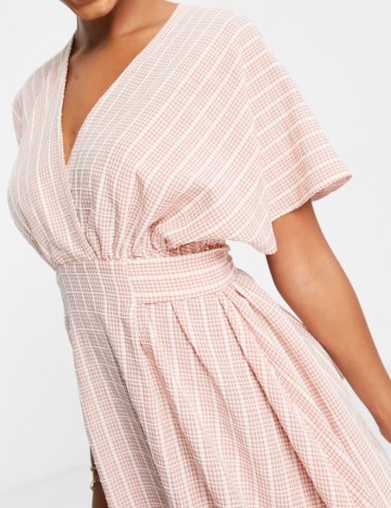 Rochie mini Flounce, mix culori